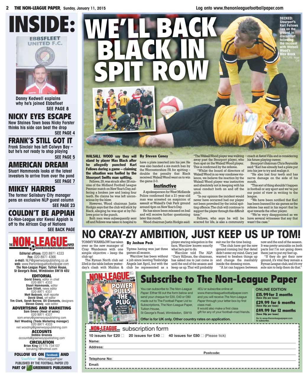 The Non-League Football Paper Preview Pages