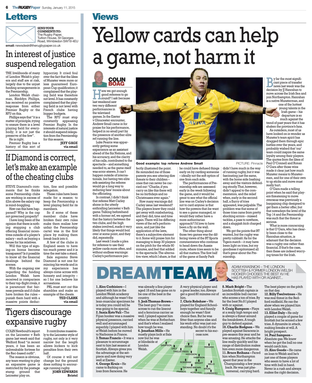 The Rugby Paper Preview Pages