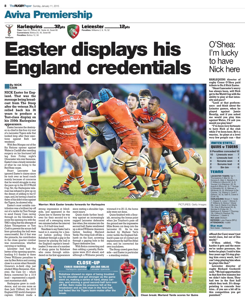 The Rugby Paper Preview Pages
