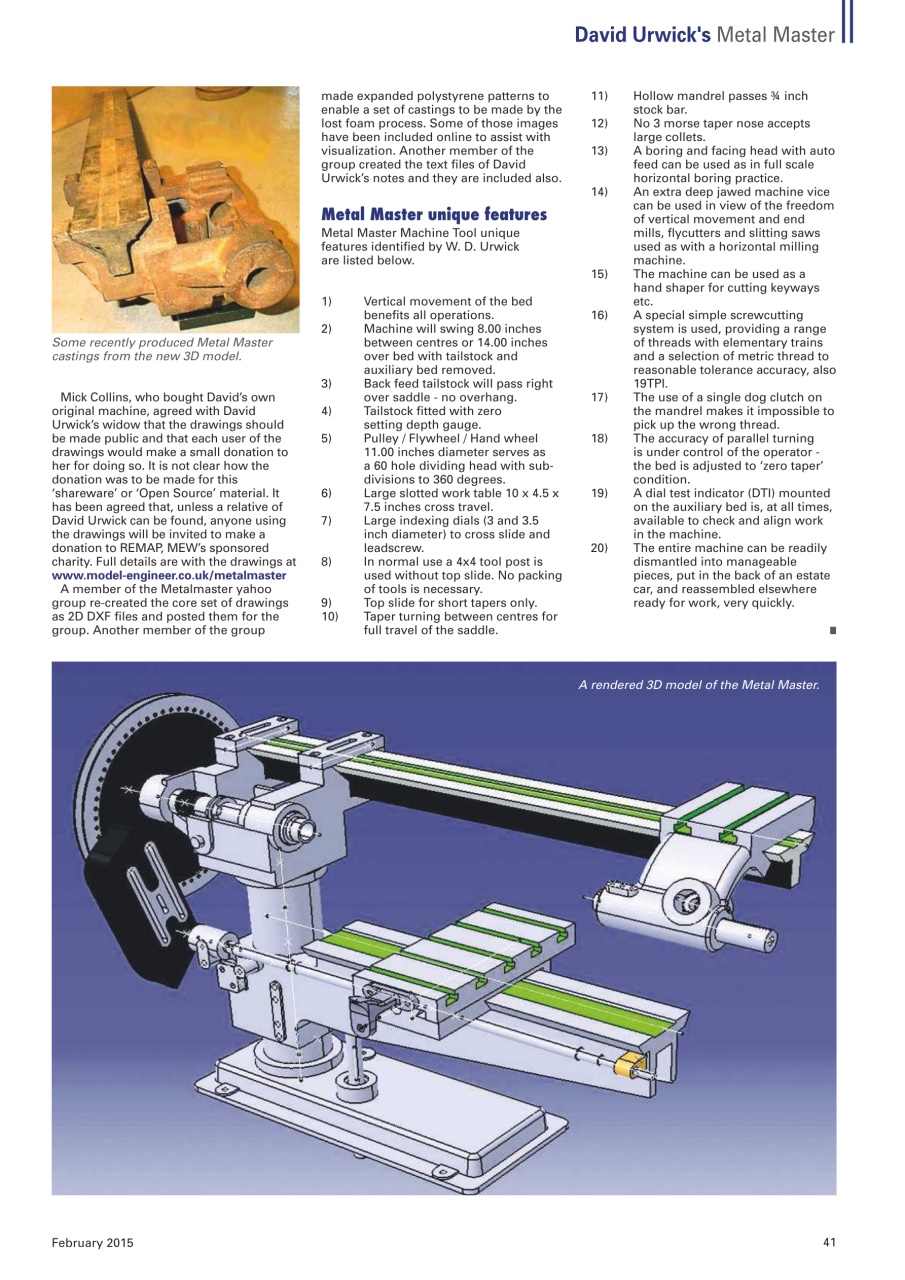 Model Engineer & Workshop Magazine Preview Pages