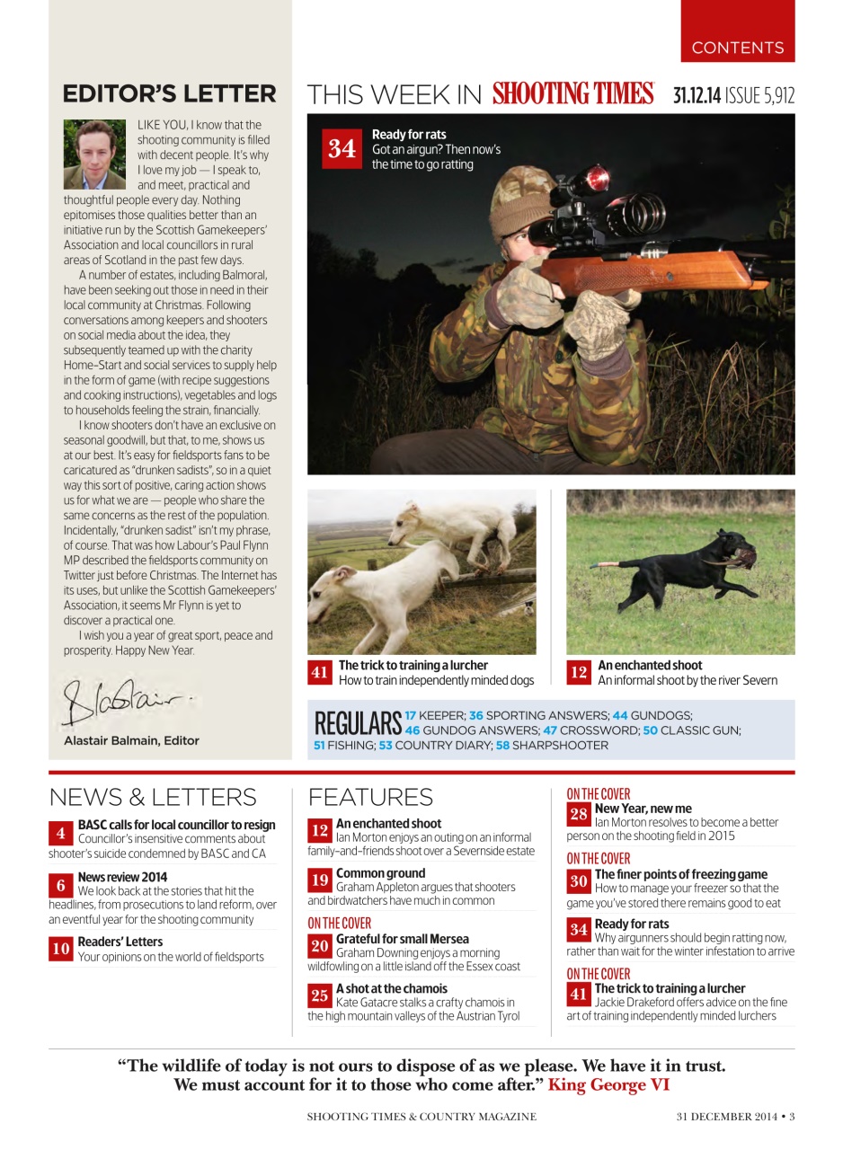 Shooting Times & Country Preview Pages