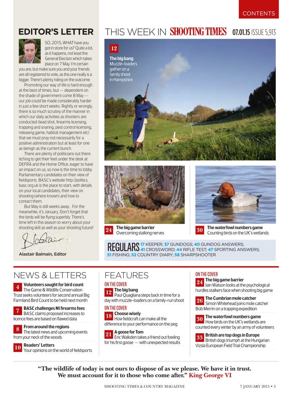 Shooting Times & Country Preview Pages