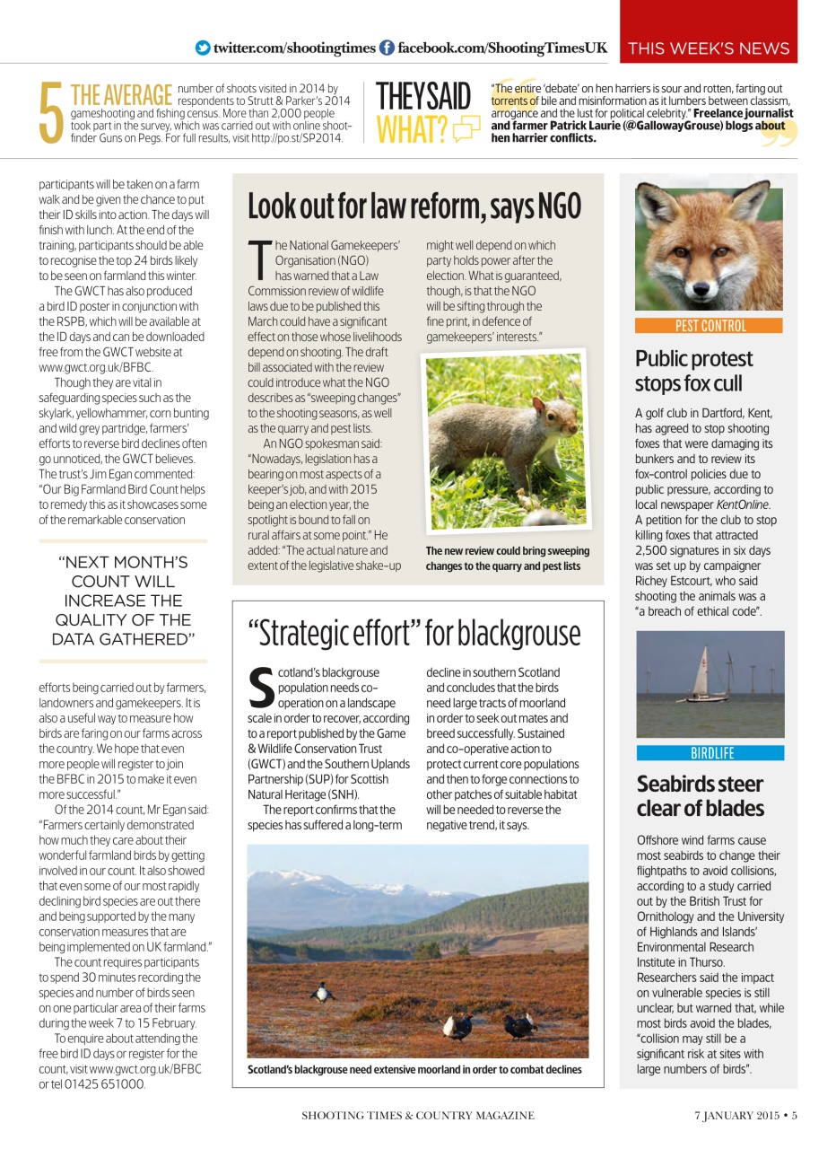Shooting Times & Country Preview Pages