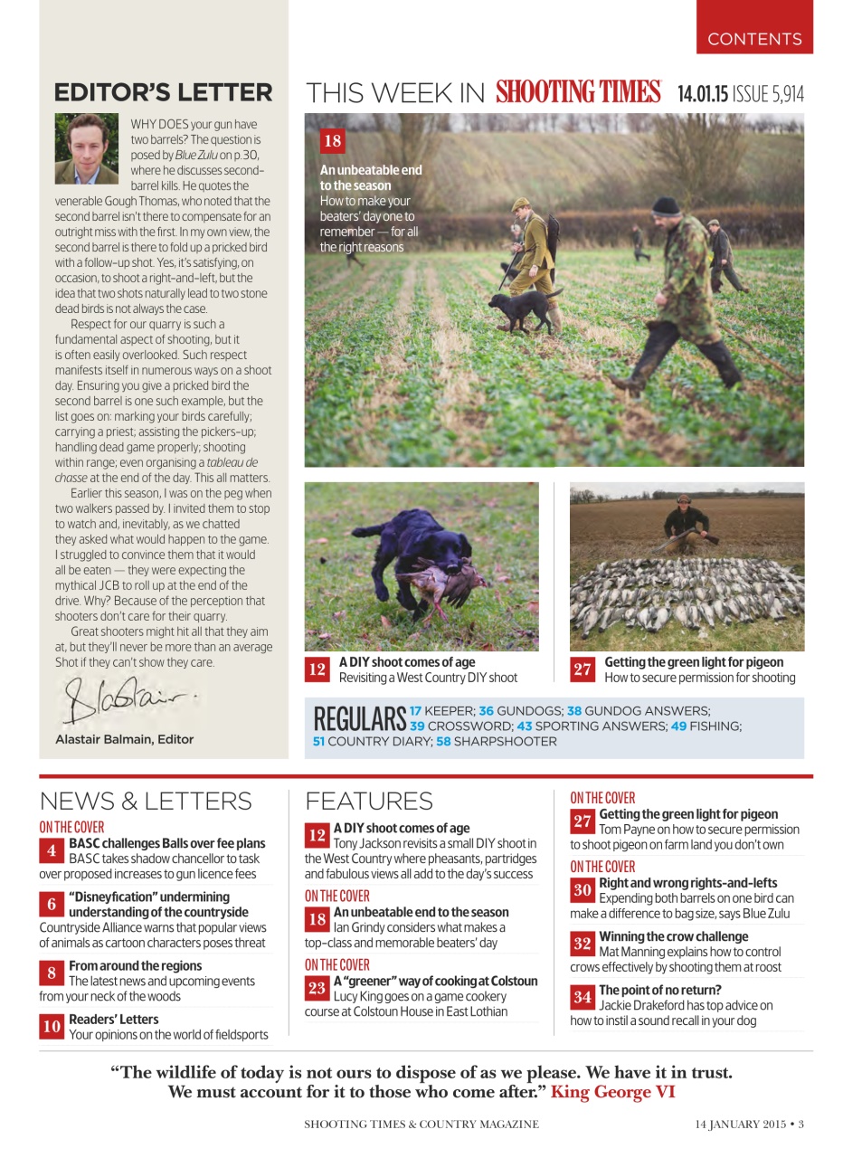 Shooting Times & Country Preview Pages