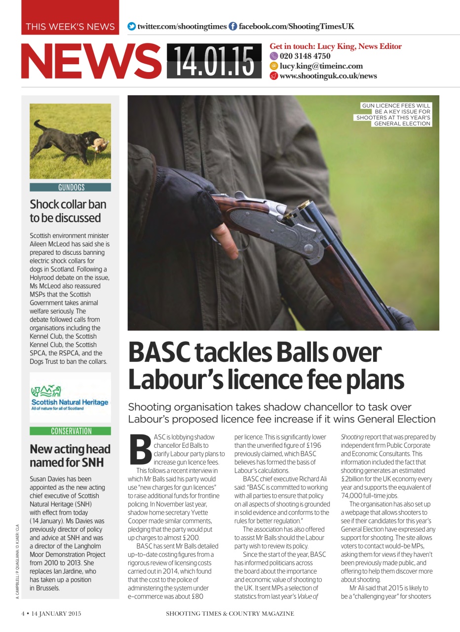 Shooting Times & Country Preview Pages