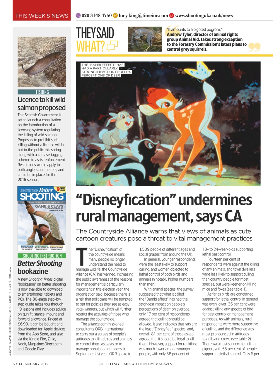 Shooting Times & Country Preview Pages