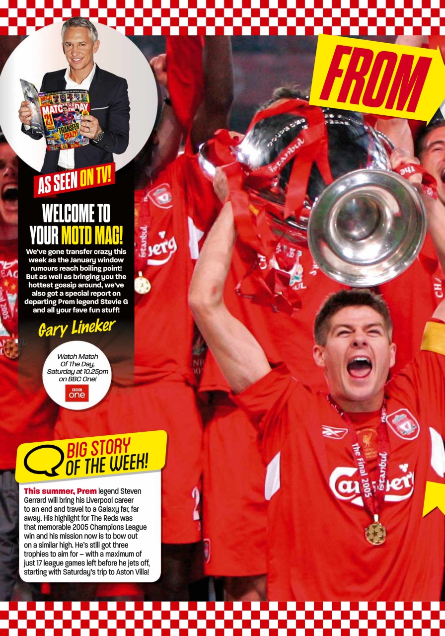 Match of the Day Preview Pages