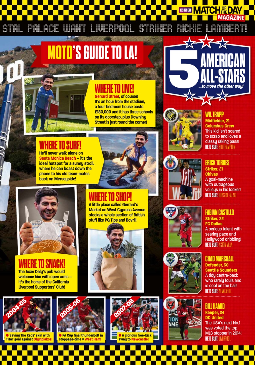 Match of the Day Preview Pages