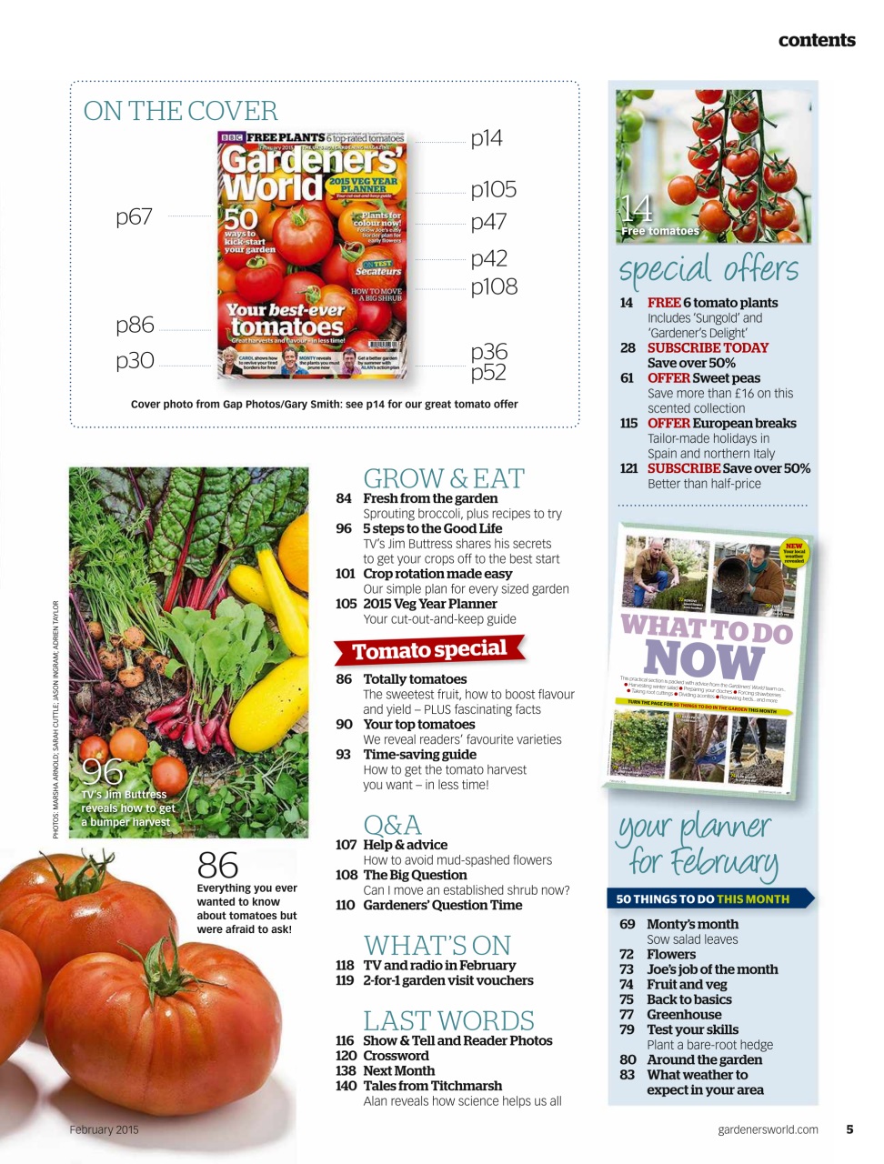 BBC Gardeners’ World Magazine Preview Pages