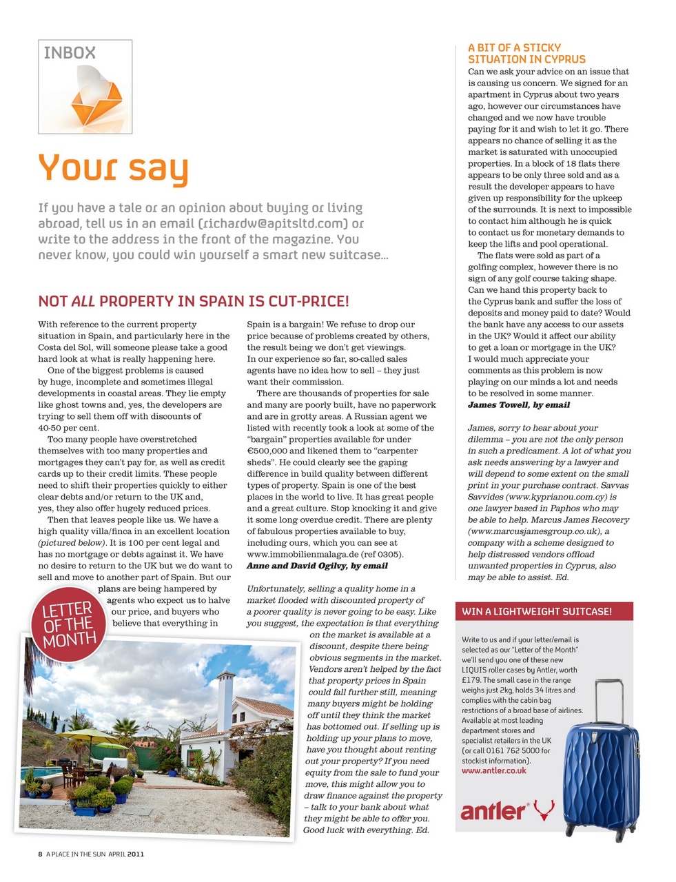 A Place in the Sun Magazine Preview Pages