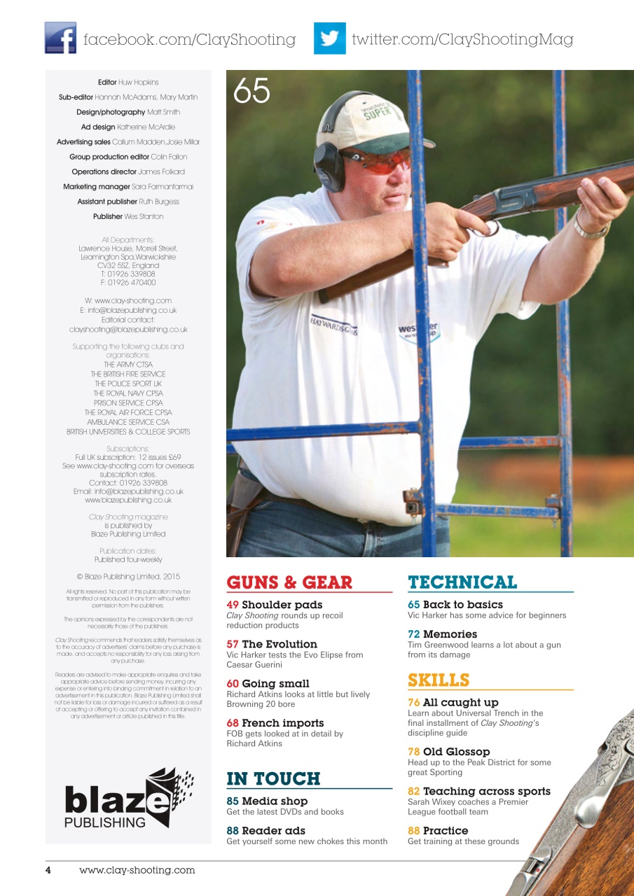 Clay Shooting Preview Pages