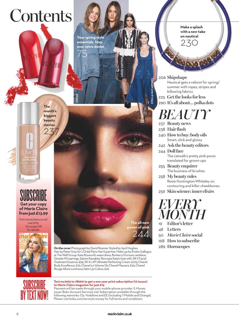 Marie Claire Preview Pages