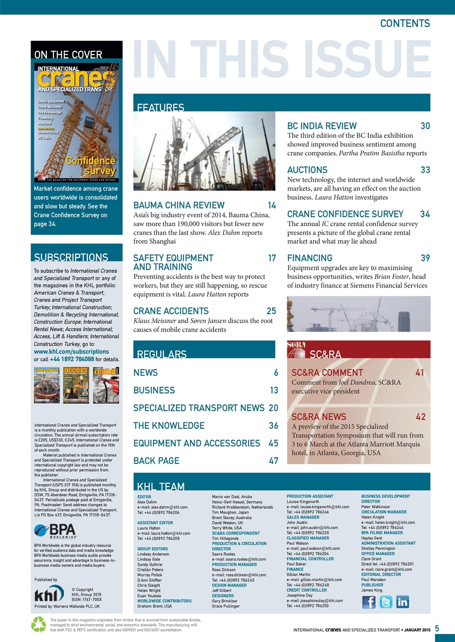 Int. Cranes and Specialized Transp Preview Pages