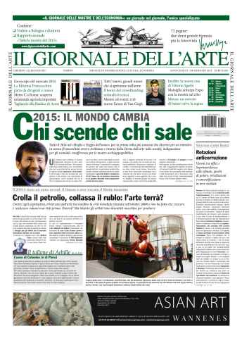Il Giornale Dell’Arte issue Gennaio 2015