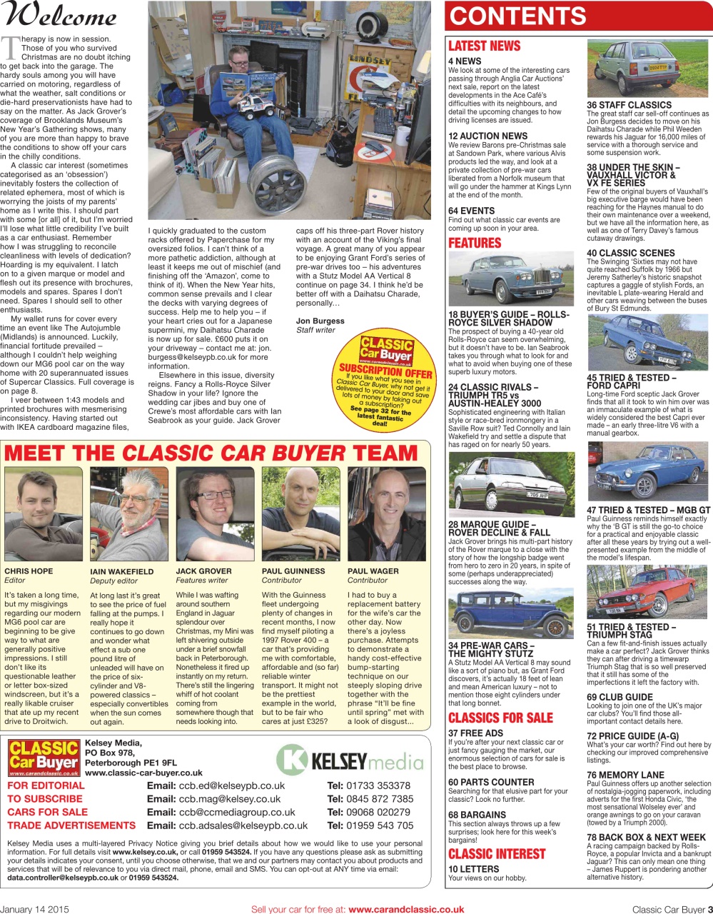 Classic Car Buyer Preview Pages