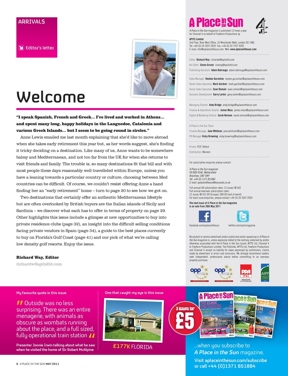 A Place in the Sun Magazine Preview Pages