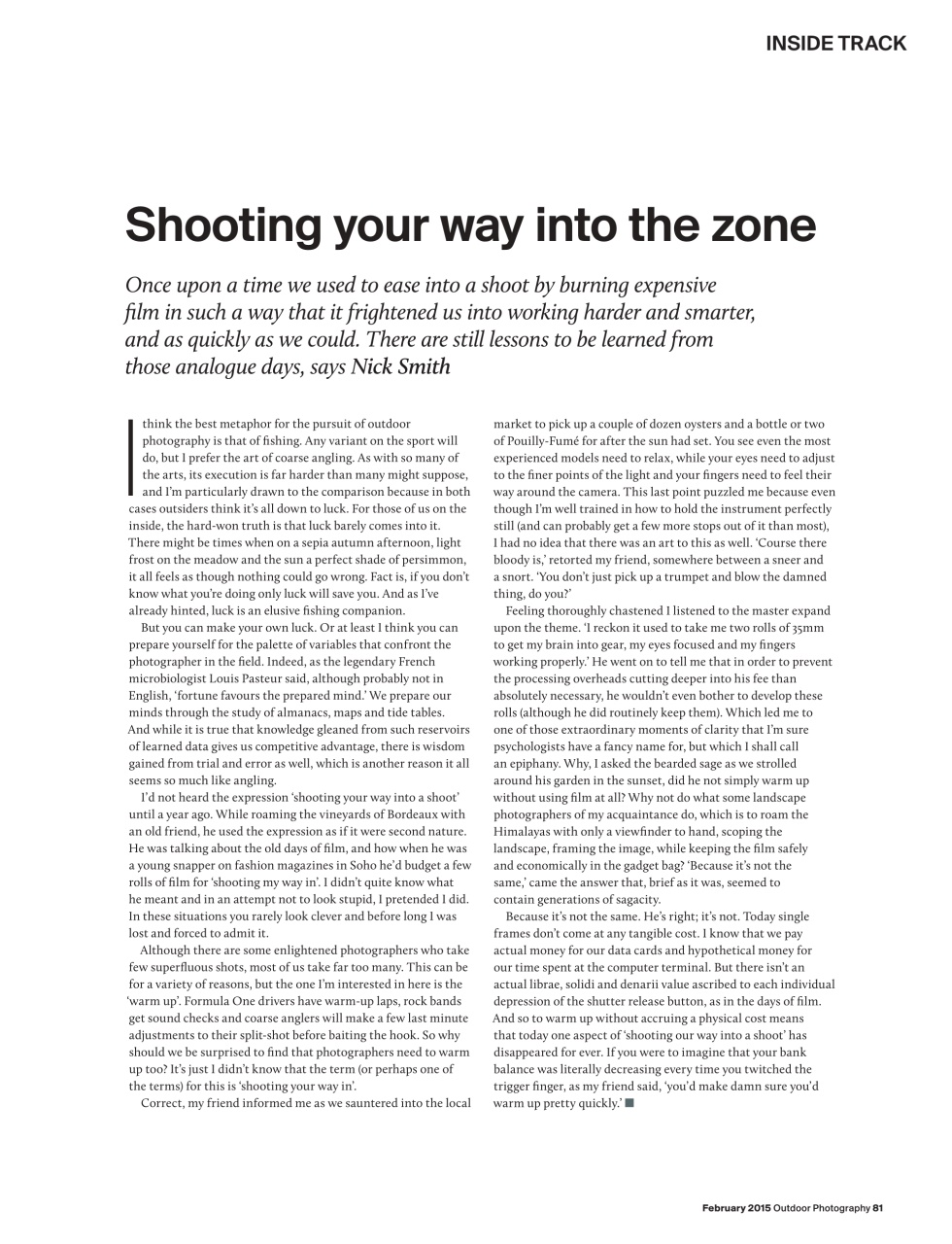 Outdoor Photography Preview Pages