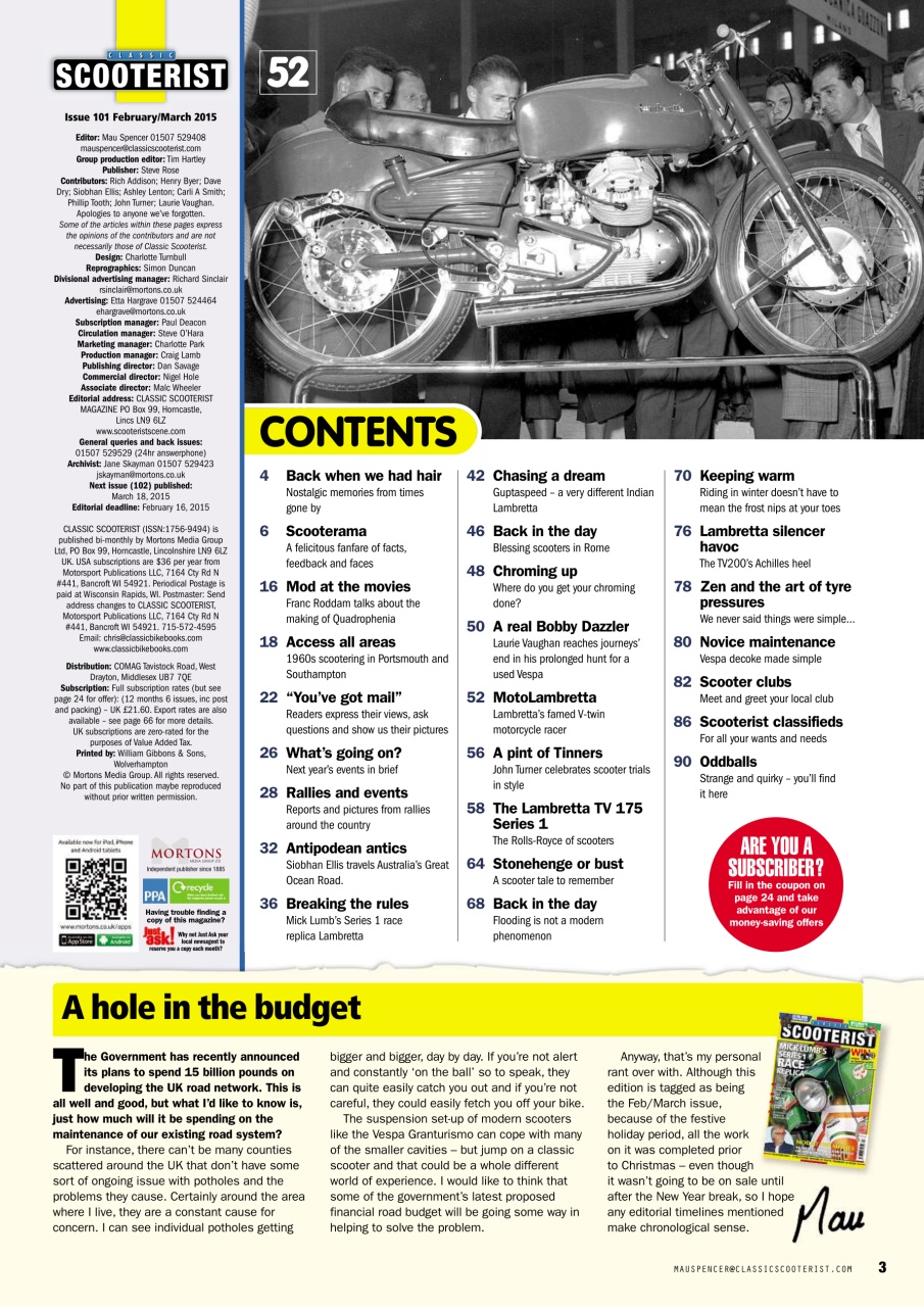 Classic Scooterist Preview Pages