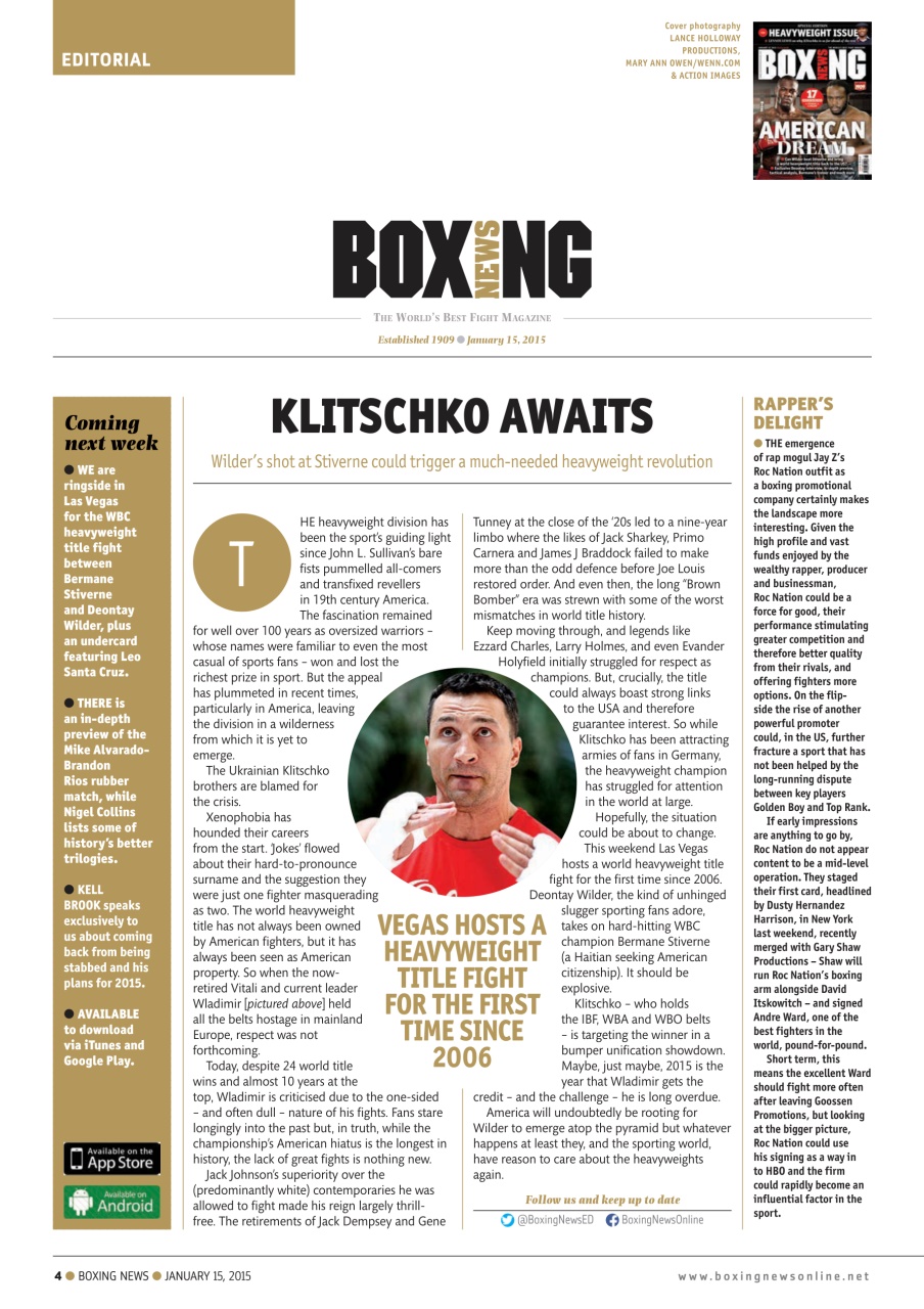 Boxing News Preview Pages
