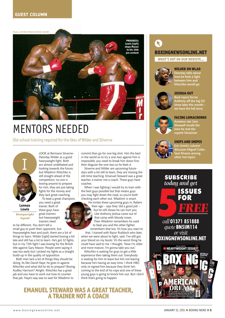 Boxing News Preview Pages