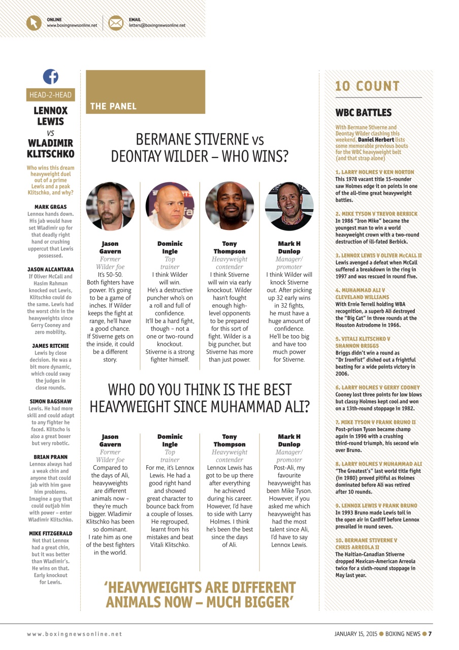 Boxing News Preview Pages