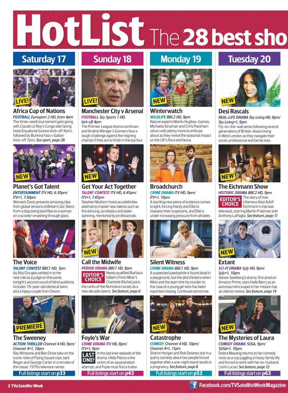 TV & Satellite Week Preview Pages