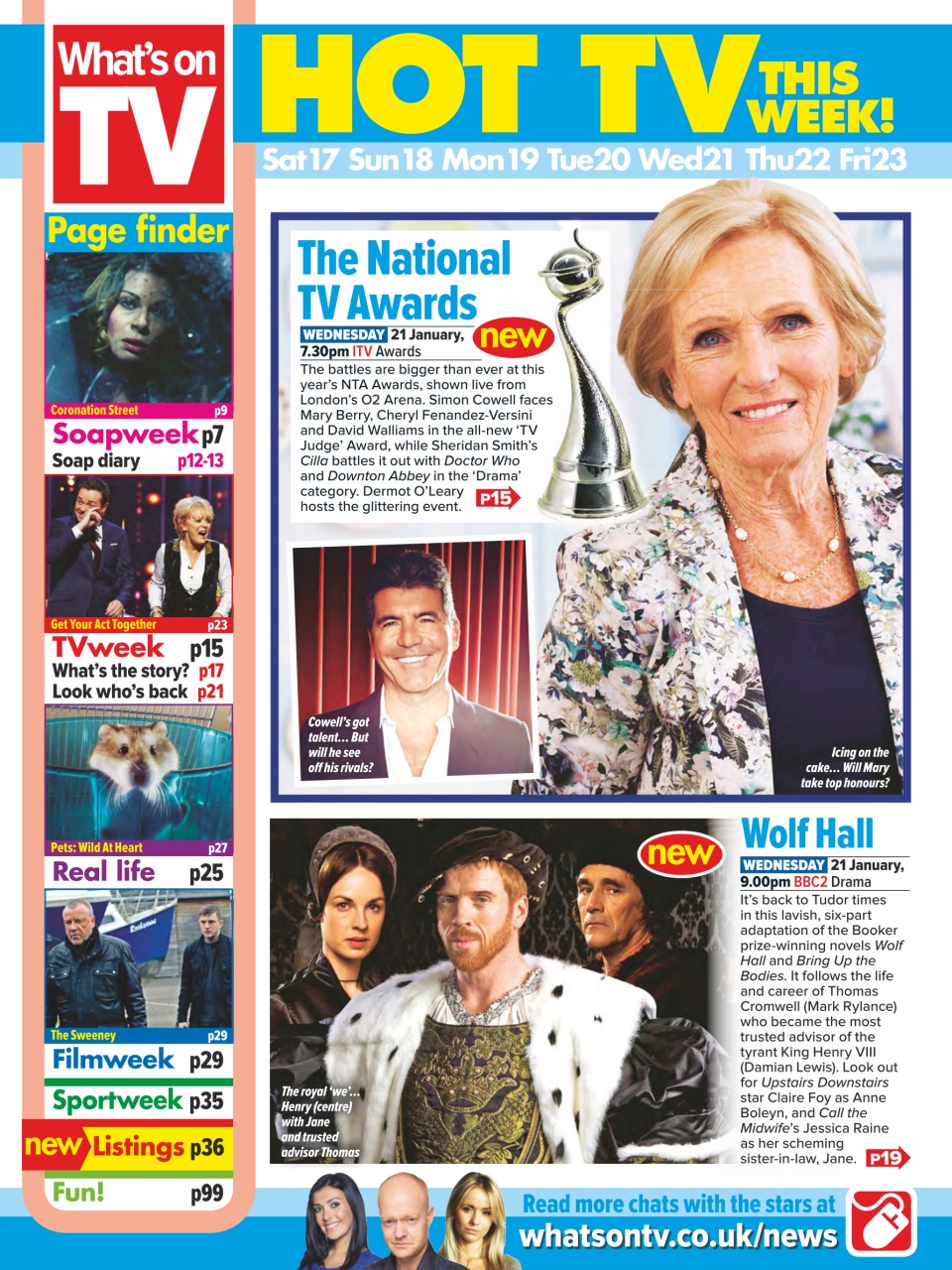 What's on TV Preview Pages