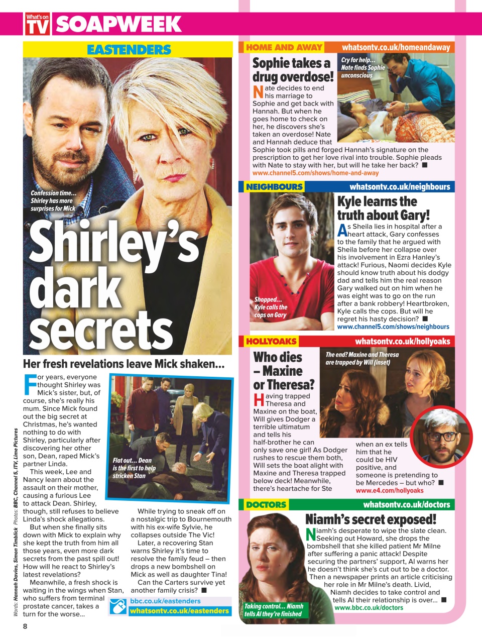 What's on TV Preview Pages