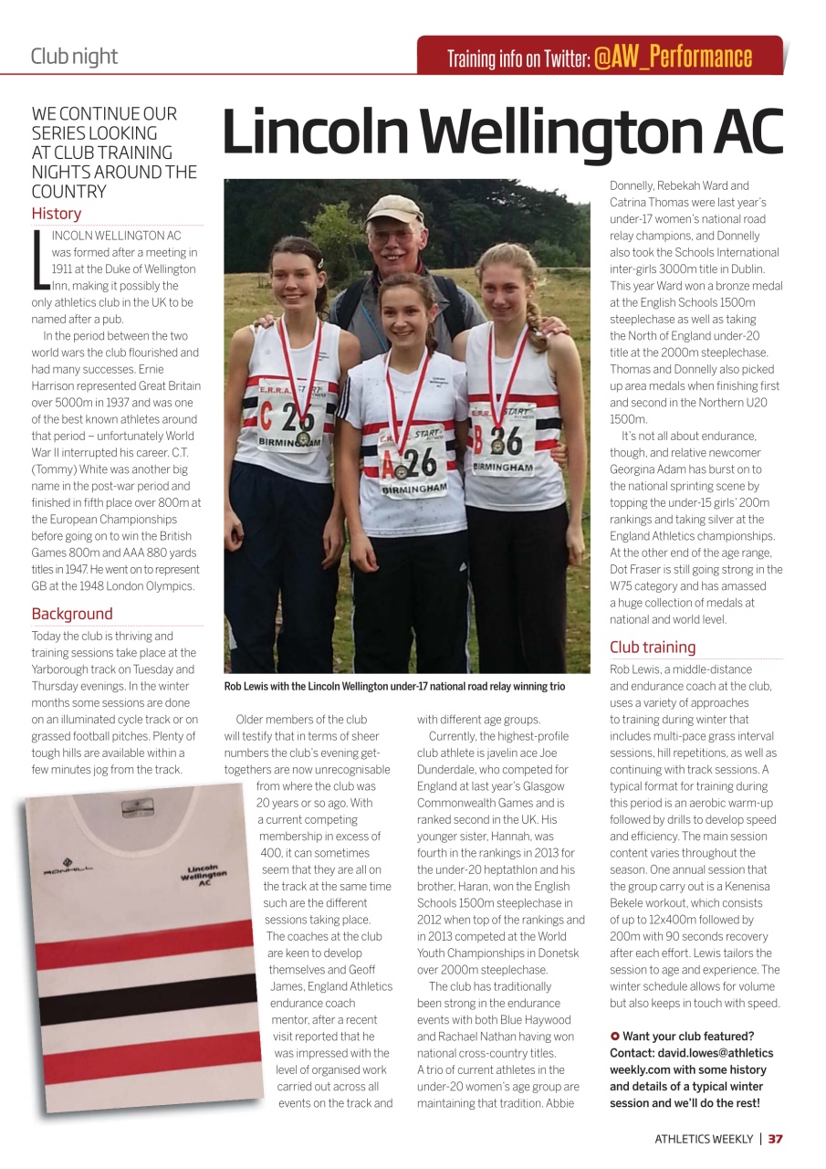 AW – Athletics Weekly Magazine Preview Pages