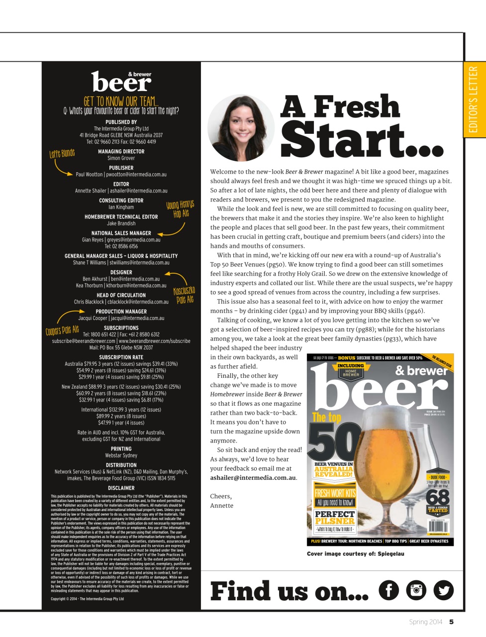 Beer and Brewer Preview Pages