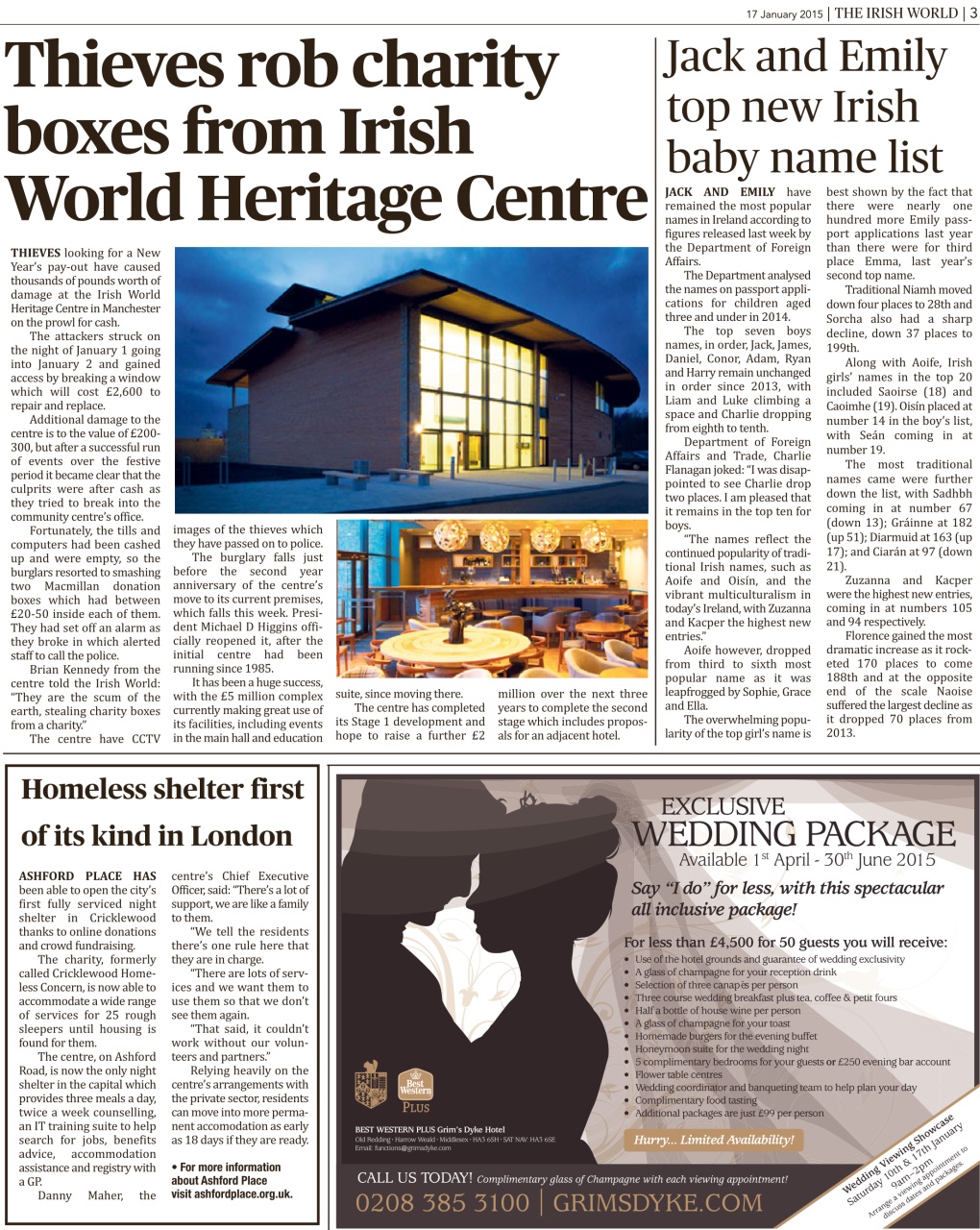 Irish World Preview Pages