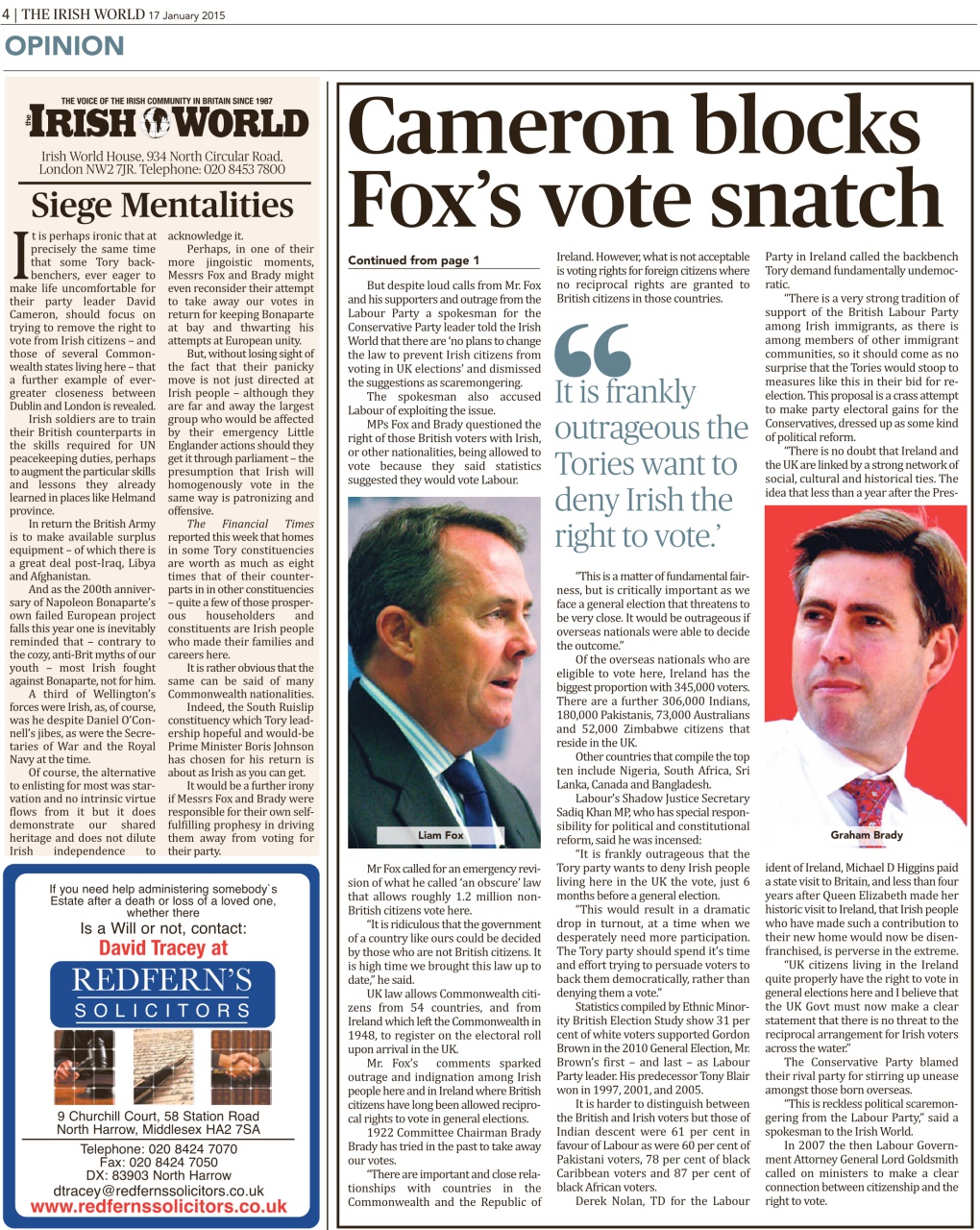 Irish World Preview Pages