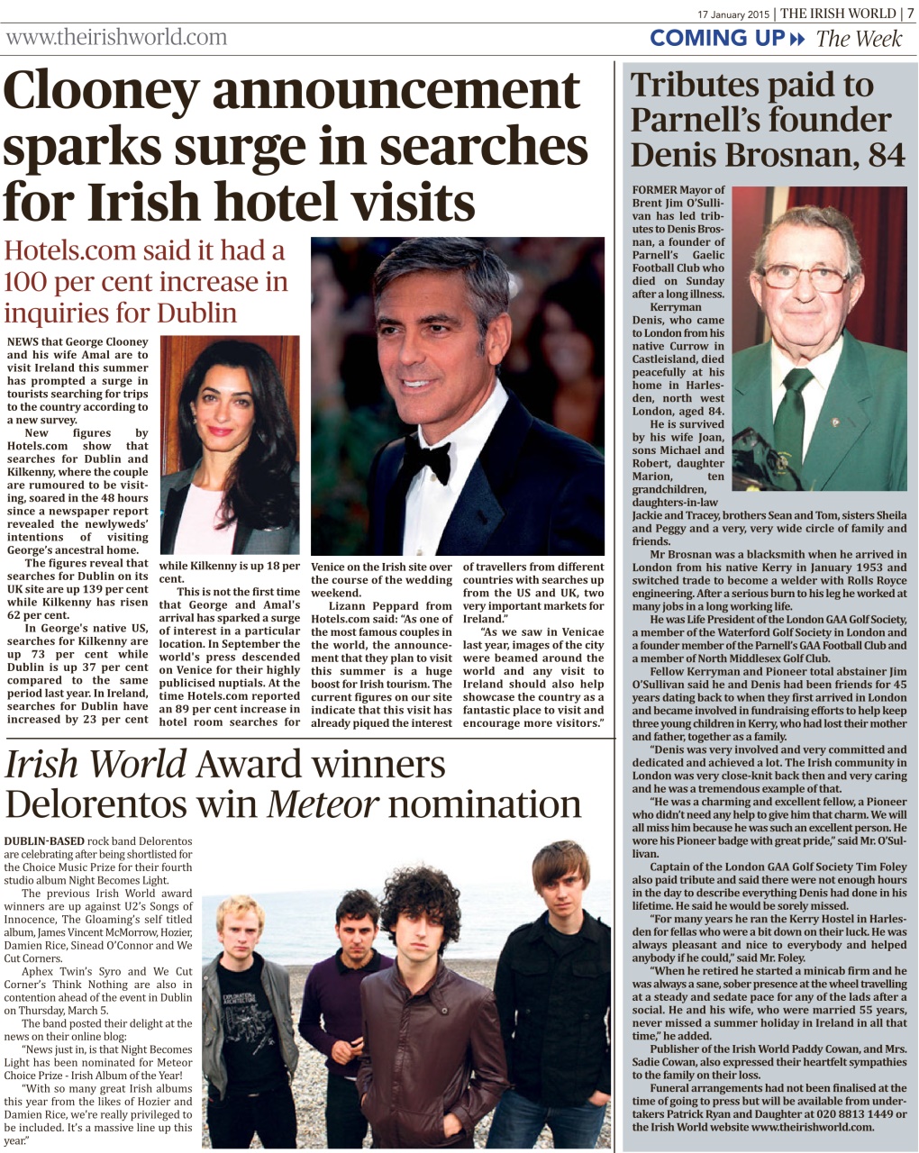 Irish World Preview Pages