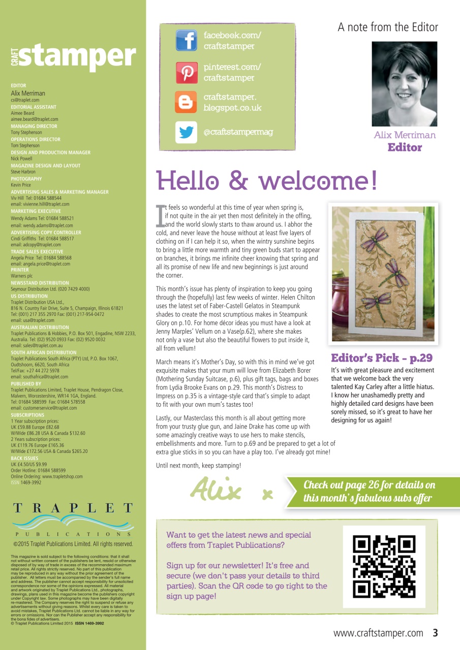 Craft Stamper Preview Pages