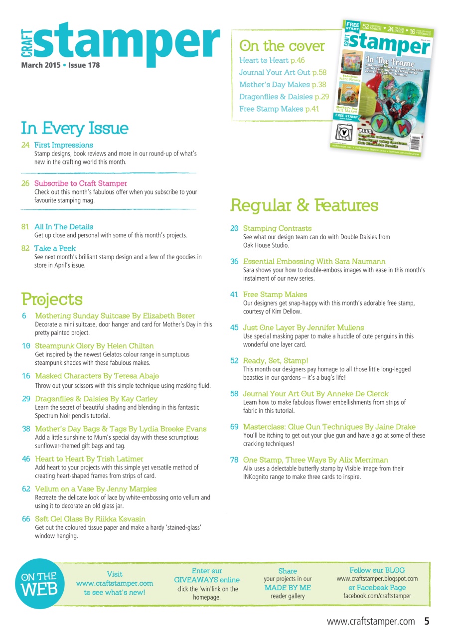 Craft Stamper Preview Pages