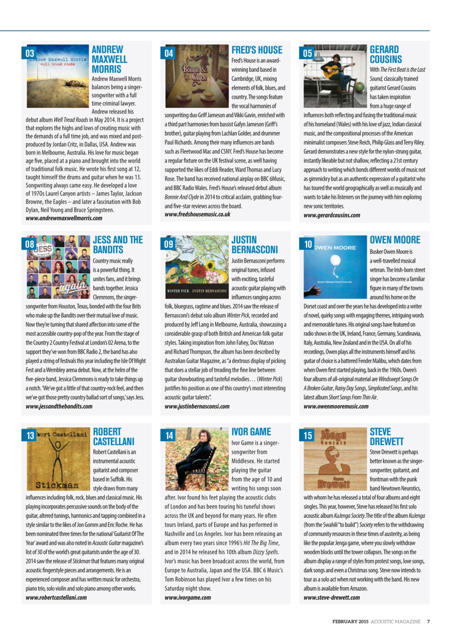 Acoustic Preview Pages