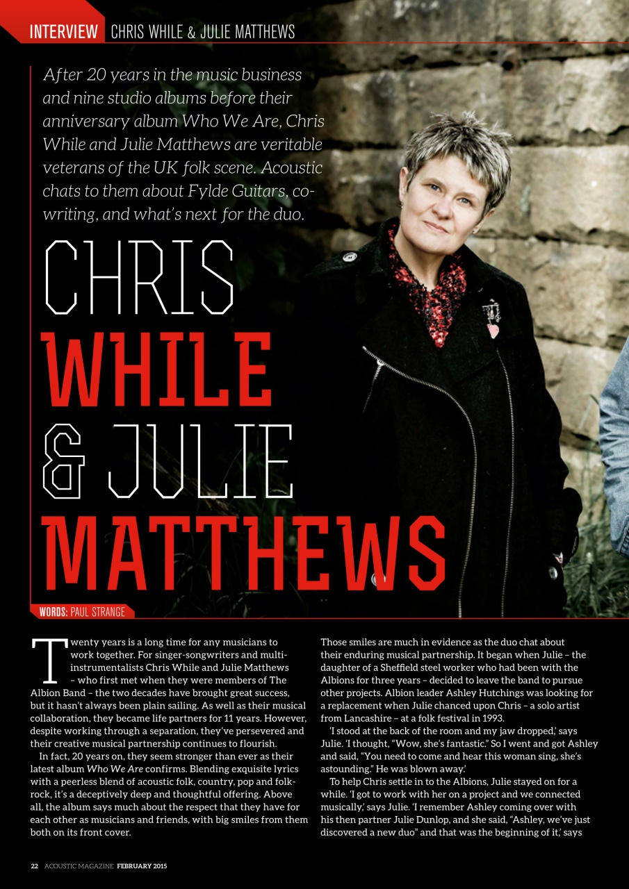 Acoustic Preview Pages