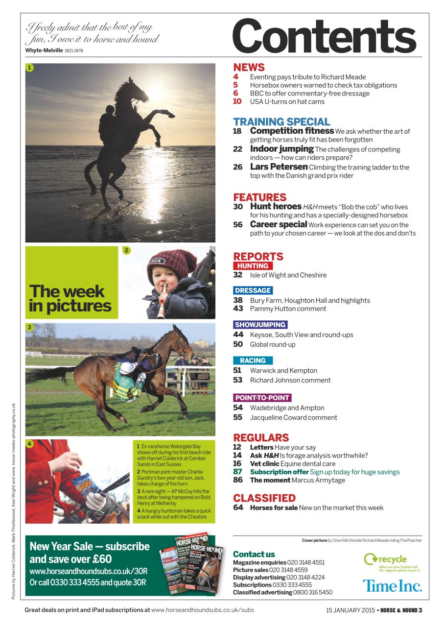 Horse & Hound Preview Pages
