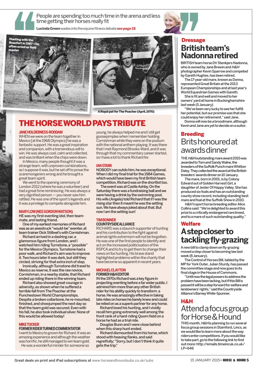 Horse & Hound Preview Pages