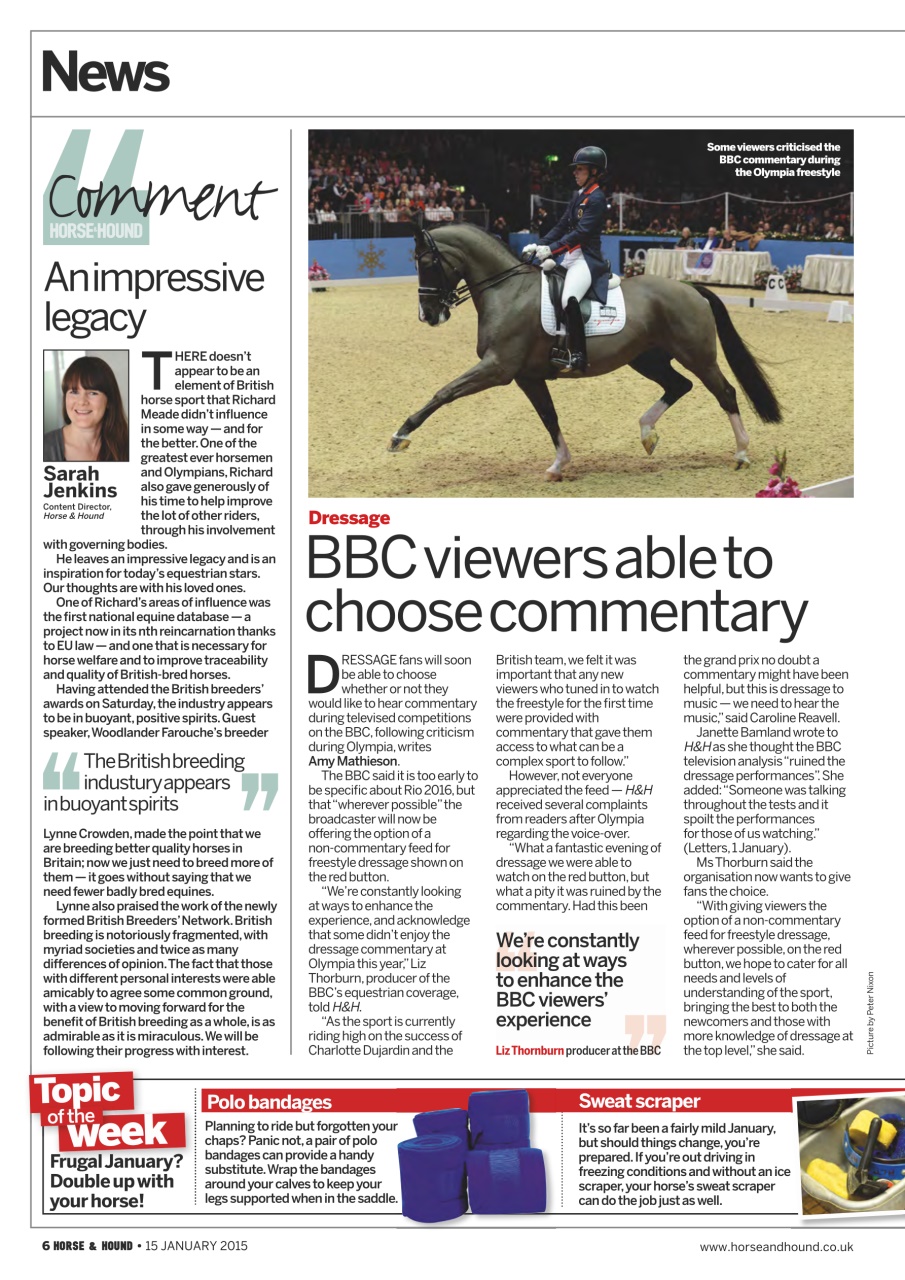 Horse & Hound Preview Pages