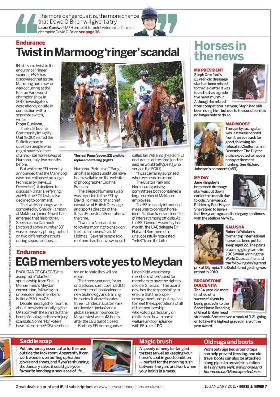 Horse & Hound Preview Pages