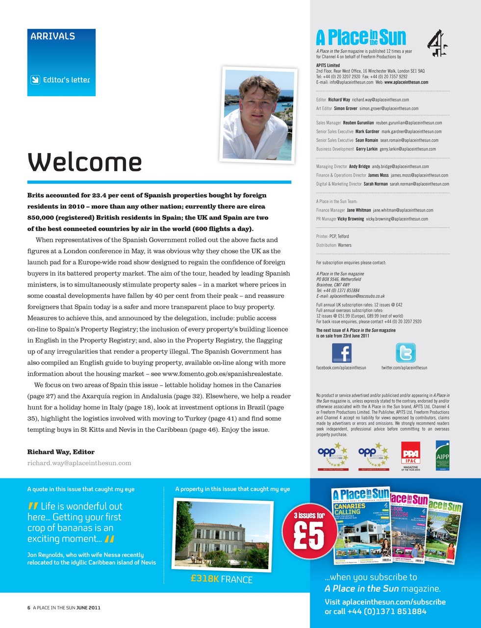 A Place in the Sun Magazine Preview Pages