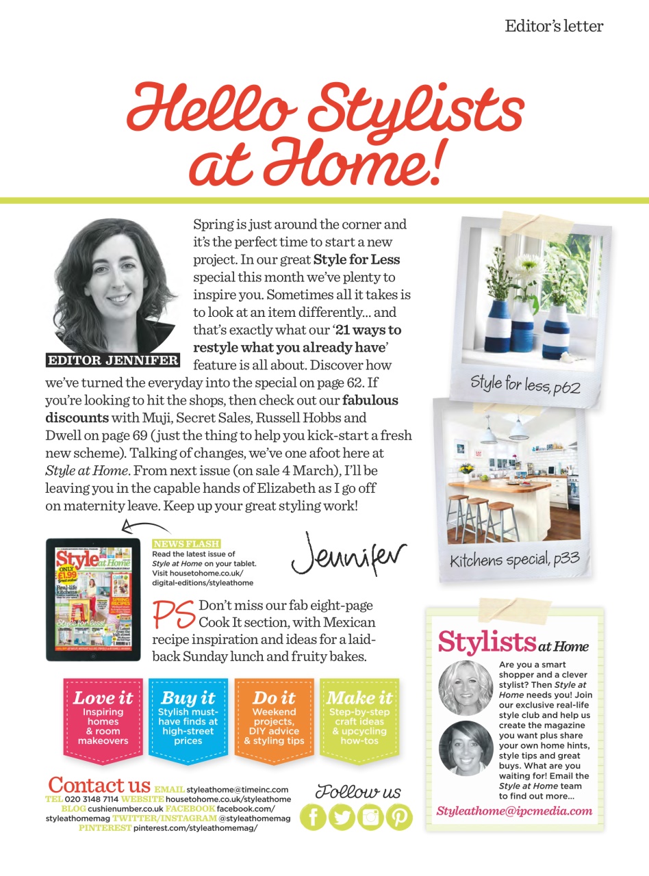 Style at Home Preview Pages