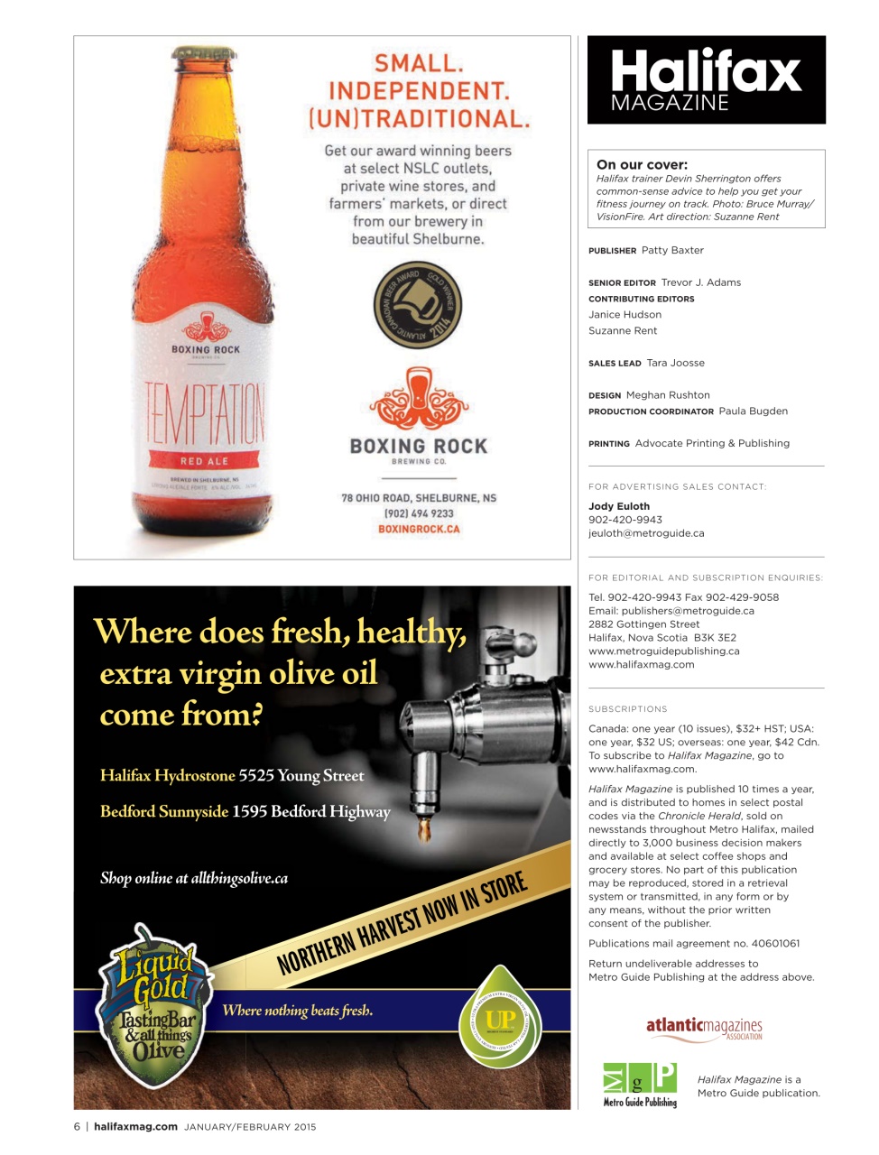 Halifax Magazine Preview Pages