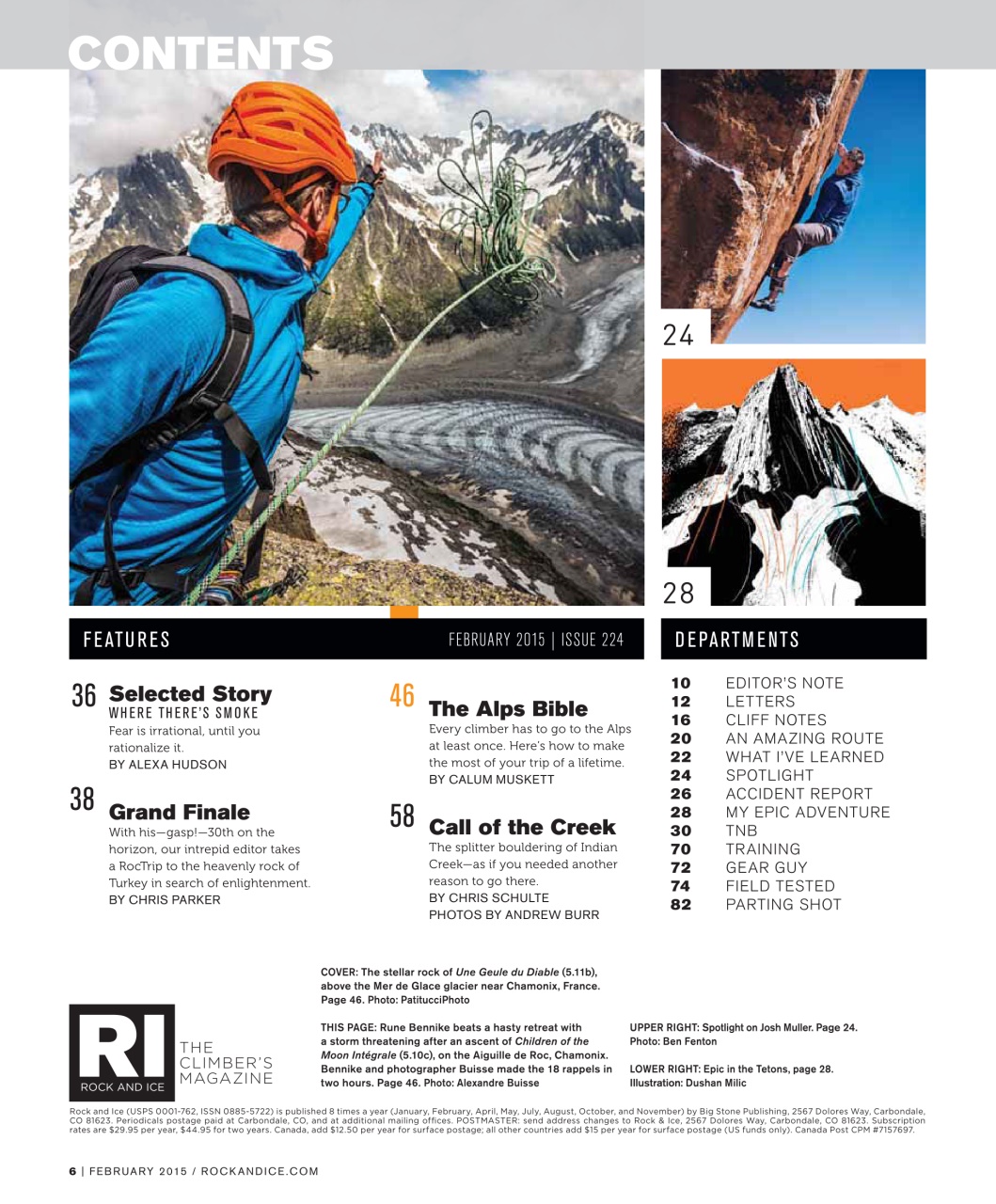 Rock and Ice Preview Pages