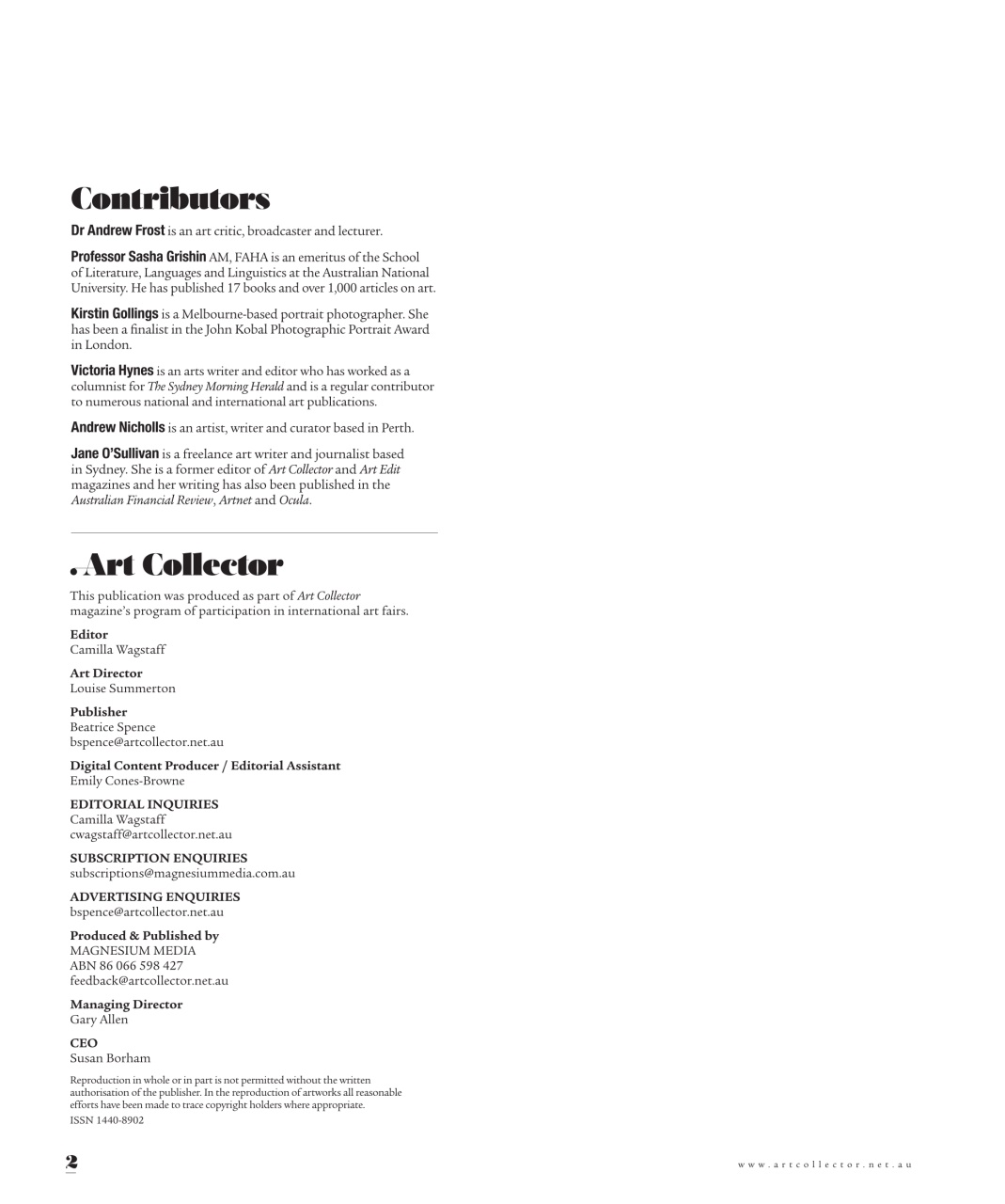 Art Collector Preview Pages