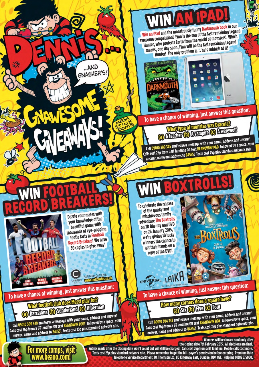 Beano Preview Pages
