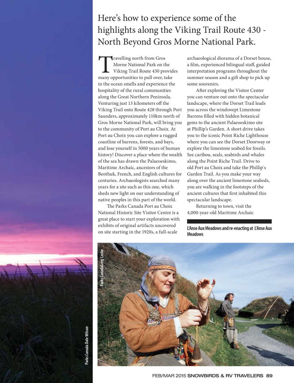 Snowbirds & RV Travelers Preview Pages