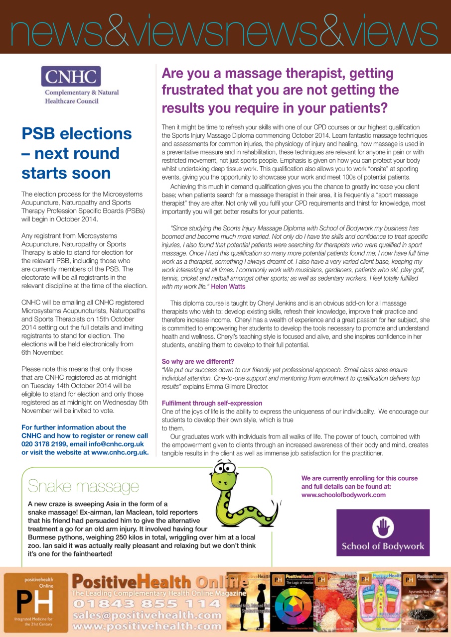 Massage World Preview Pages