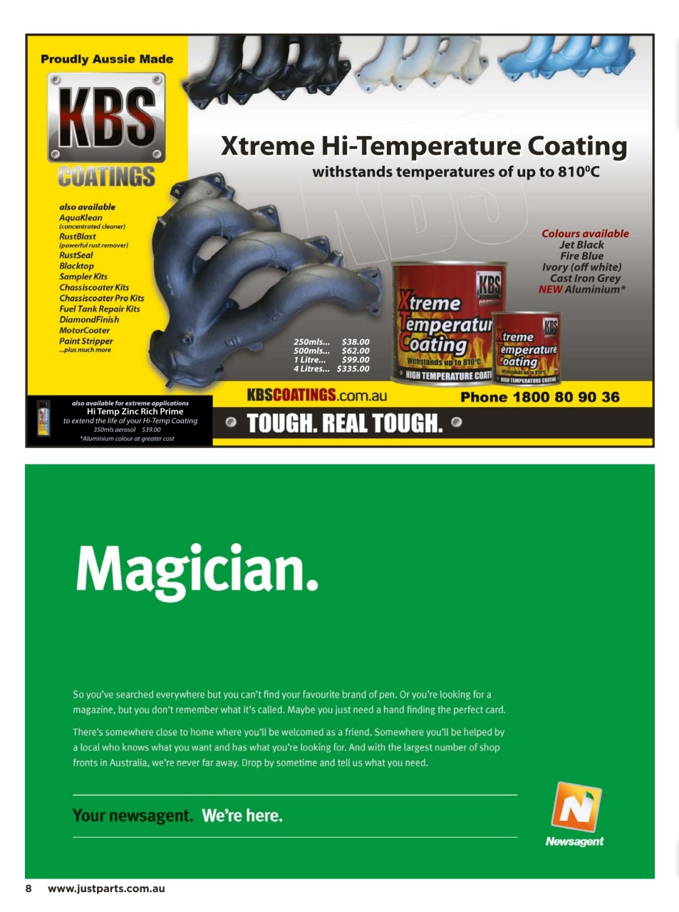 JUST PARTS Preview Pages